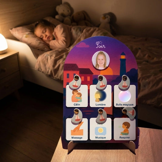 Cartes Rituel Dodo enfant pour routine visuelle du coucher
