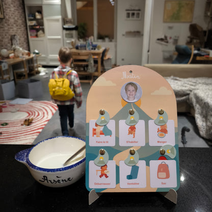 support routine enfant évolutif matin et soir
