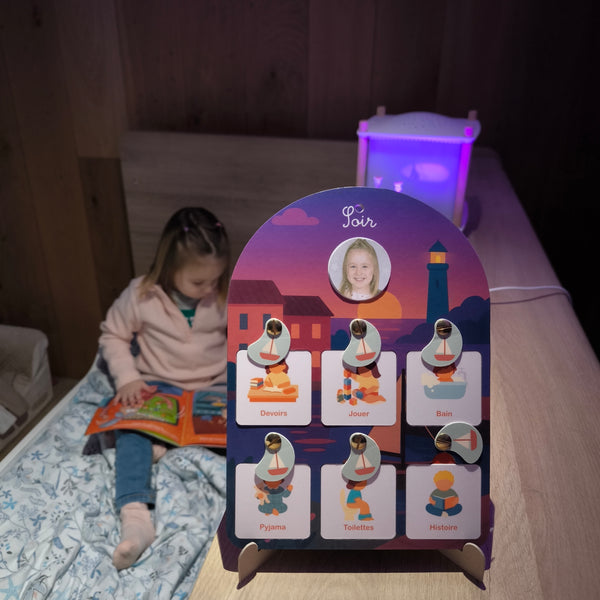 routine enfant du soir 2-6 ans support visuel sans écran