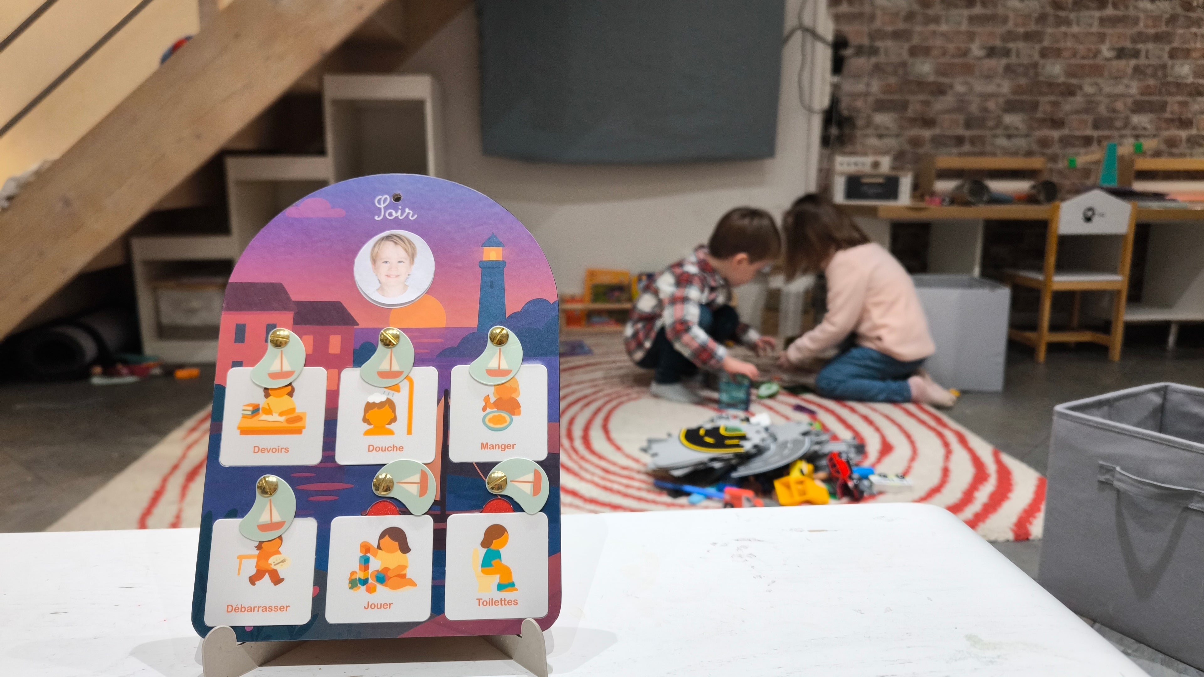routine du soir enfant 2-6 ans support visuel sans écran